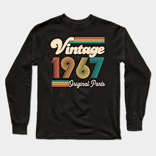 Retro Vintage 1967 Limited Edition 55th Birthday 55 Years Old Gift For Men Women Long Sleeve T-Shirt